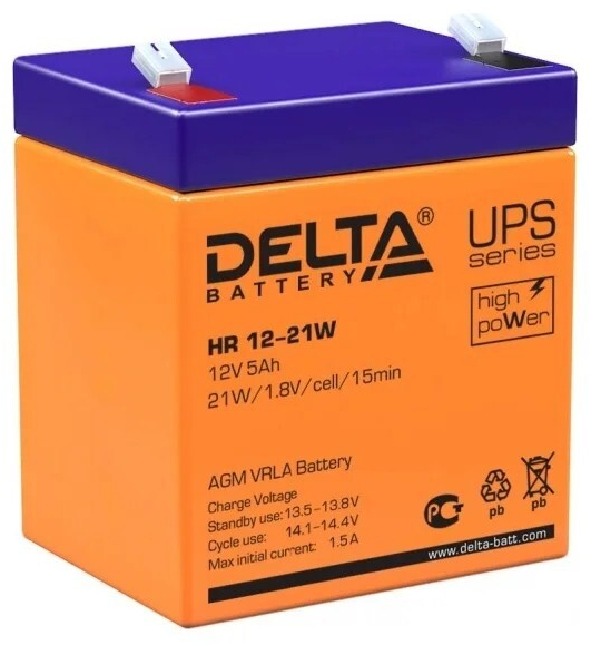 Батарея для ИБП Delta HR 12-21 W 12В 5Ач