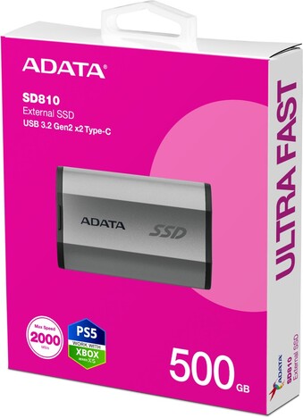 Внешний HDD ADATA SD810 Silver 500GB