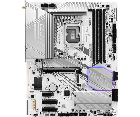 Материнская плата ASRock LGA 1851 Intel Z890 Z890 Pro RS WiFi White