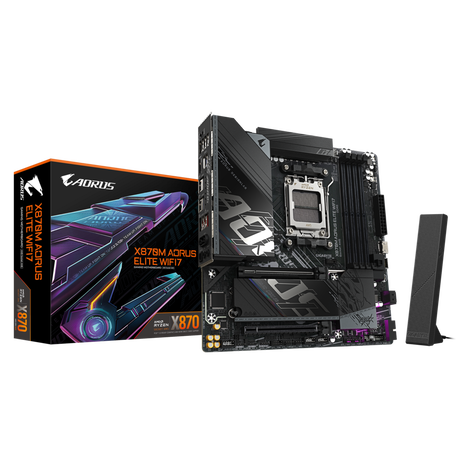 Материнская плата Gigabyte AM5 AMD X870 X870M AORUS ELITE WIFI7