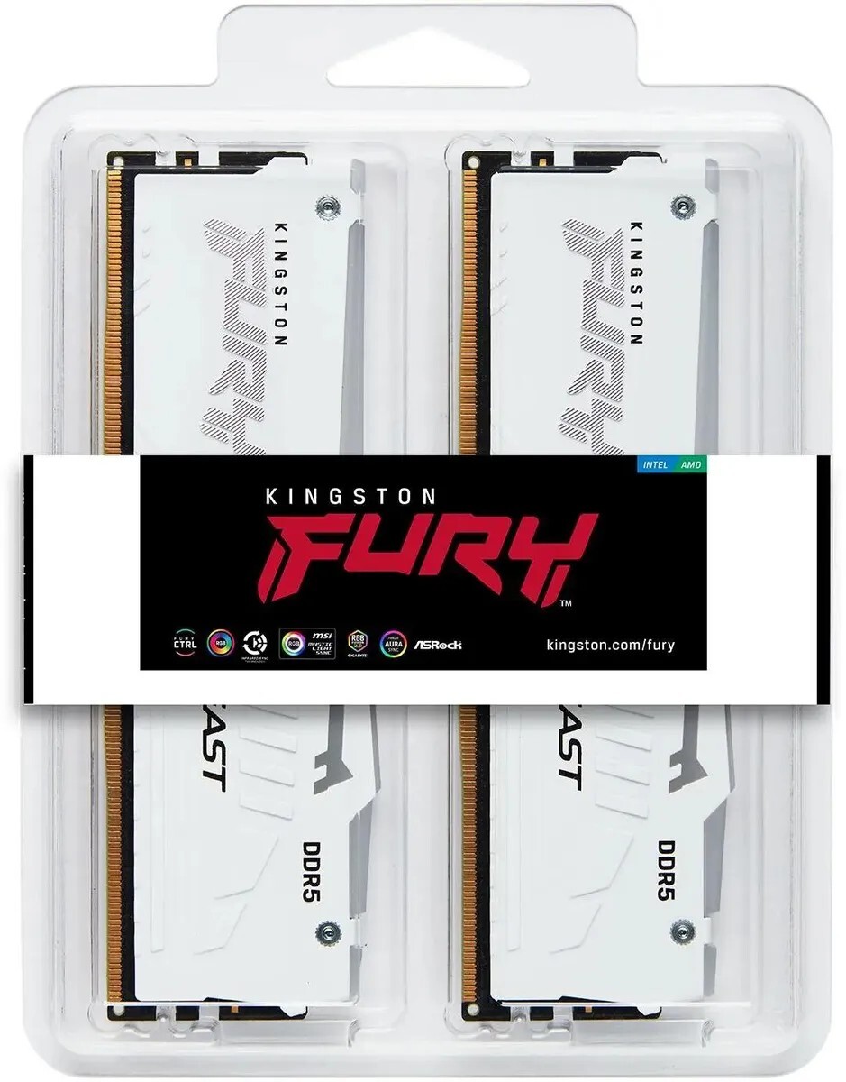 Оперативная память Kingston FURY Beast White KF560C30BWEAK2-64