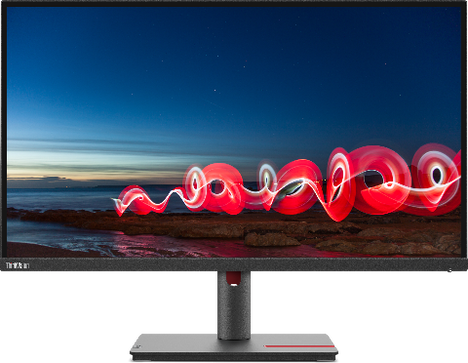 Монитор Lenovo 27" T27h-30 Black/Red, 16:9, IPS, 2560x1440, 4ms, 350cd, 60Hz, 1xHDMI, 1xDP, USB-C, 4xUSB, LAN, HAS