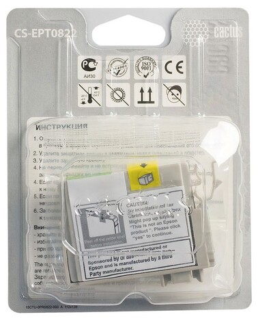 Картридж голубой Cactus CS-EPT0822