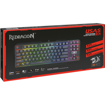 Клавиатура Redragon Usas 74674, цвет черный