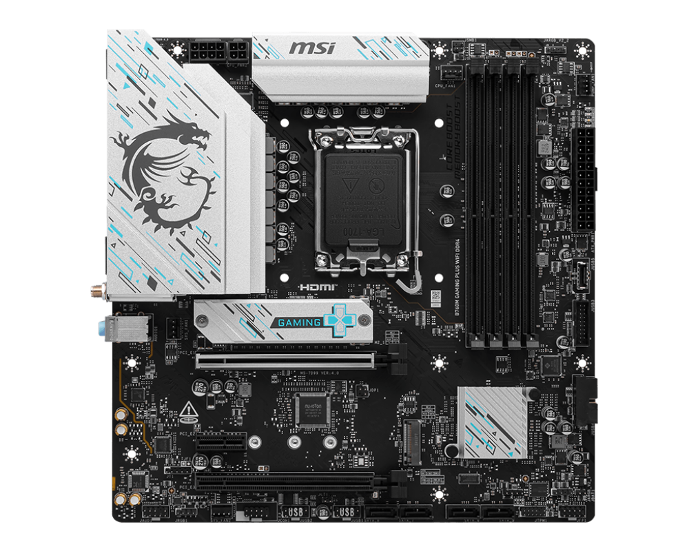 Материнская плата MSI Intel B760 B760M GAMING PLUS WIFI DDR4