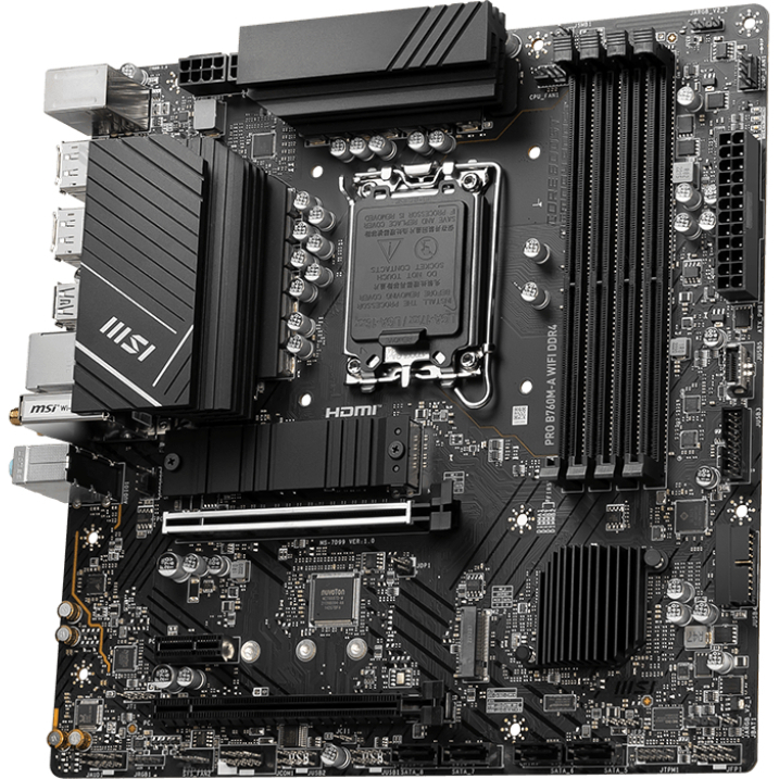 Материнская плата MSI Intel B760 PRO B760M-A WIFI DDR4