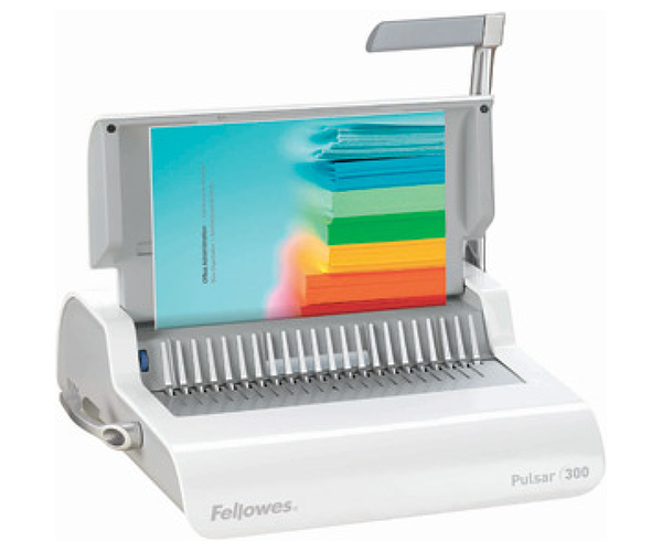 

Переплетчик Fellowes Pulsar+ (FS-56276) A4/перф.17л.сшив/макс.300л./пластик.пруж. (6-38мм)