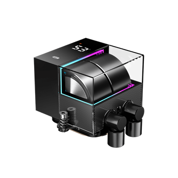 Система водяного охлаждения PcCooler DS360 BK Soc-AM5/AM4/1151/1200/1700 черный 4-pin Al LCD 300W Ret (DS360-BKNWXX-GL)