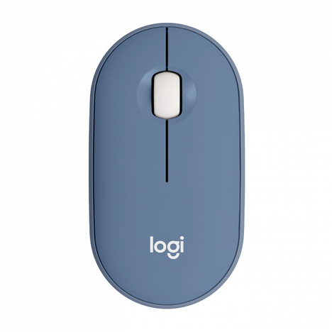 Мышь Logitech Pebble M350 910-006655, цвет голубой