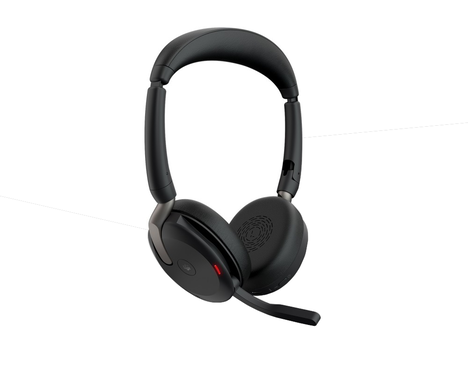 Bluetooth-гарнитура Jabra Evolve2 65 Flex Link380a MS Stereo, цвет черный