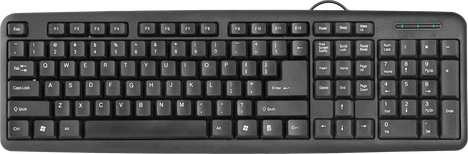 Клавиатура Defender HB-420 45420, цвет черный