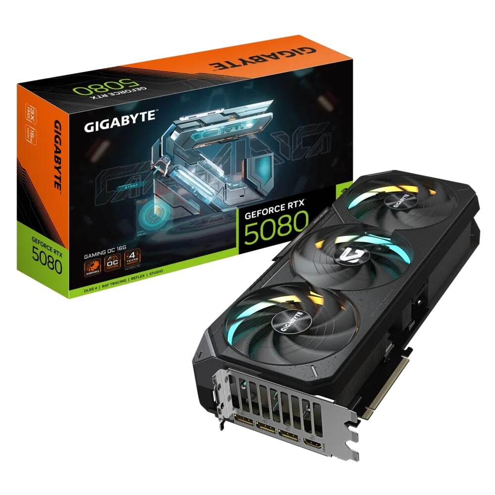 Видеокарта Gigabyte GeForce RTX 5080 16 ΓБ Retail