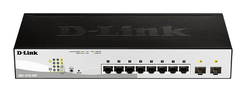 Коммутатор D-LINK DGS-1210-08P