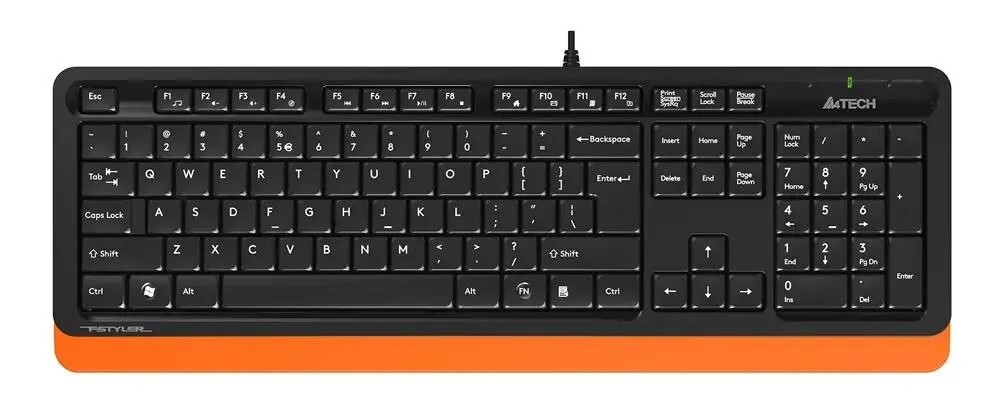Клавиатура+мышь A4tech Fstyler F1010 F1010 ORANGE, цвет черный
