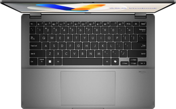 Ноутбук/ ASUS TP3407SA-QL055W flip 14"(1920x1200 OLED)/Touch/Intel Core Ultra 7 256V(2.2Ghz)/16384Mb/1024PCISSDGb/noDVD/Int:Intel Arc graphics/Cam/BT/WiFi/70WHr/war 1y/1.57kg/Matte Gray/Win11Home + стилус