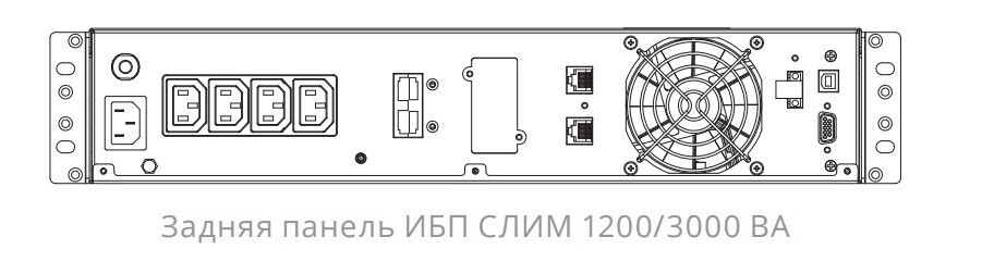 ИБП Импульс СЛИМ  3000 ВА / 2100Вт SL30201