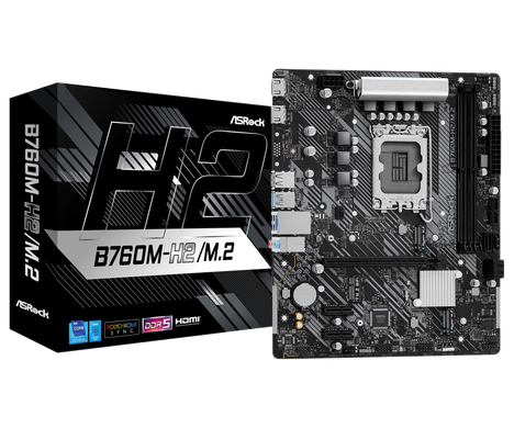 Материнская плата ASRock LGA 1700 Intel B760 B760M-H2/M.2