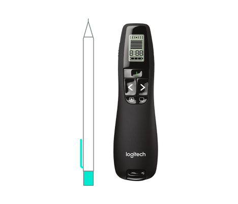 Logitech Презентер R800 Wireless Presentation Remote 910-004251, цвет черный