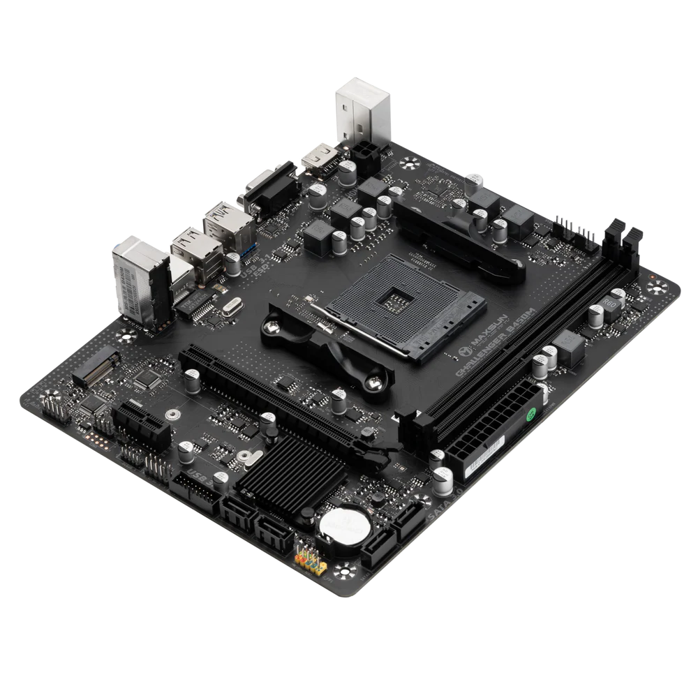 Материнская плата Maxsun AM4 AMD B450 Challenger B450M