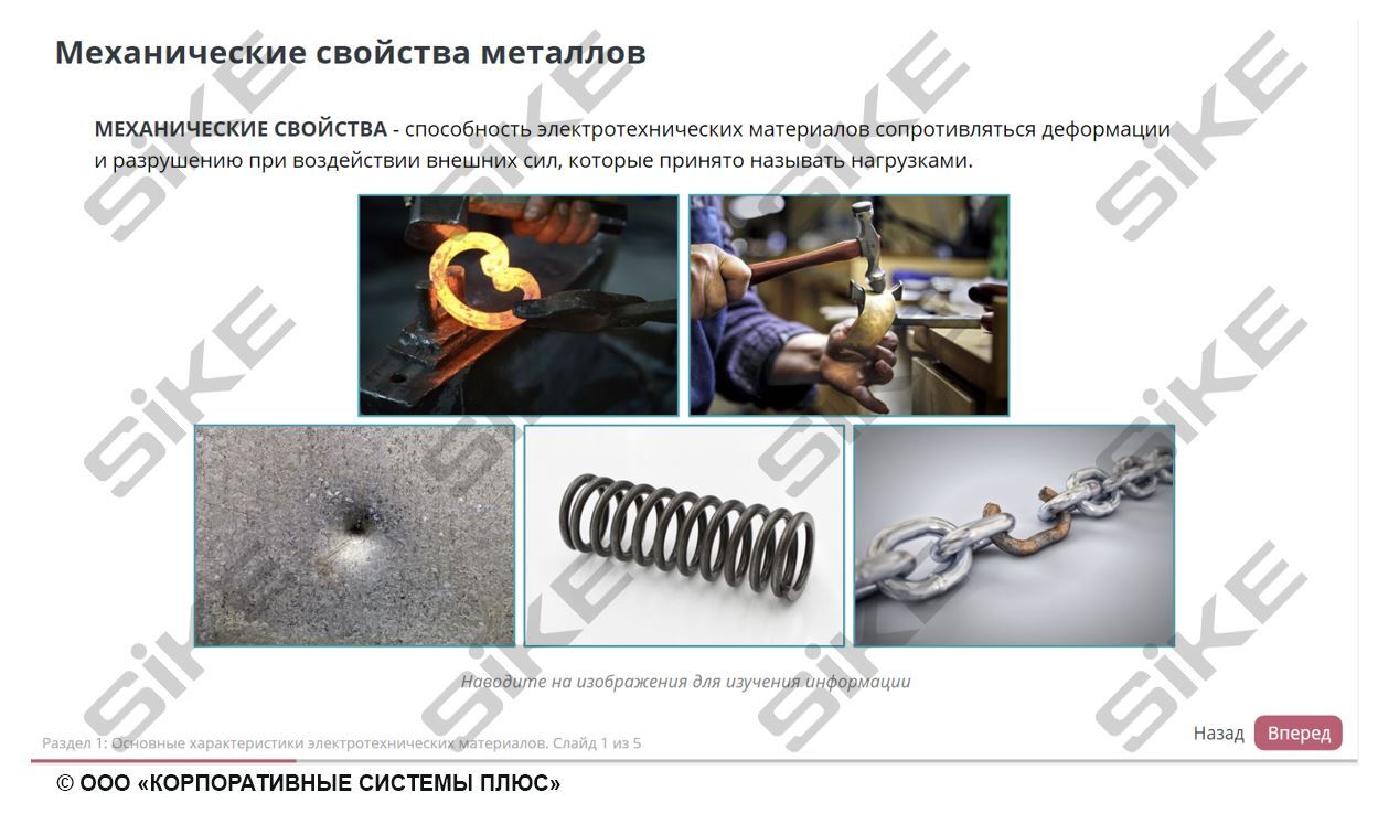 Sike. Электронный курс «Электромонтер. Материаловедение»