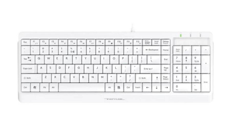 Клавиатура A4tech Fstyler FK15 WHITE, цвет белый
