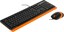 Клавиатура+мышь A4tech Fstyler F1010 F1010 ORANGE, цвет черный