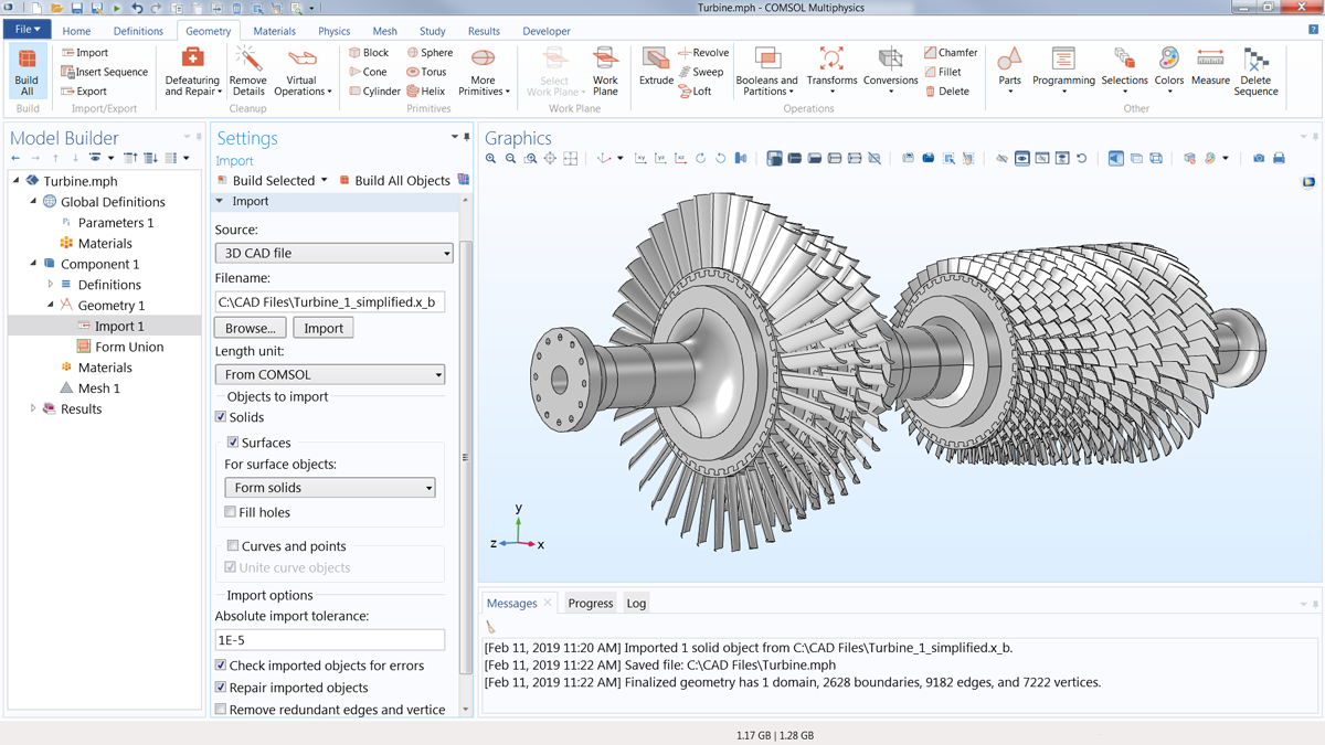 Модуль «LiveLink™ for PTC® Creo® Parametric™» для программы COMSOL Multiphysics®