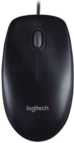 Мышь Logitech B100 910-006605, цвет черный