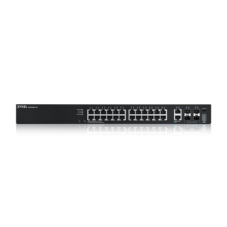 Коммутатор/ Zyxel XGS2220-30 L3 Access switch , rack 19", 24xRJ-45: 1G, 2xRJ-45: 1/2.5/5/10G, 4xSFP+, standalone/cloud management
