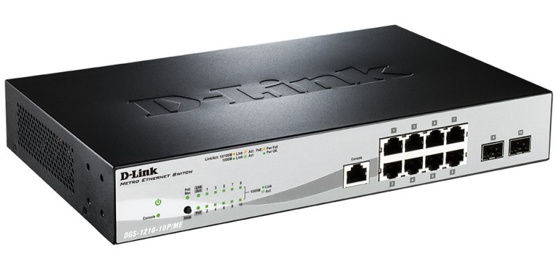 Коммутатор D-LINK DGS-1210-10P/ME