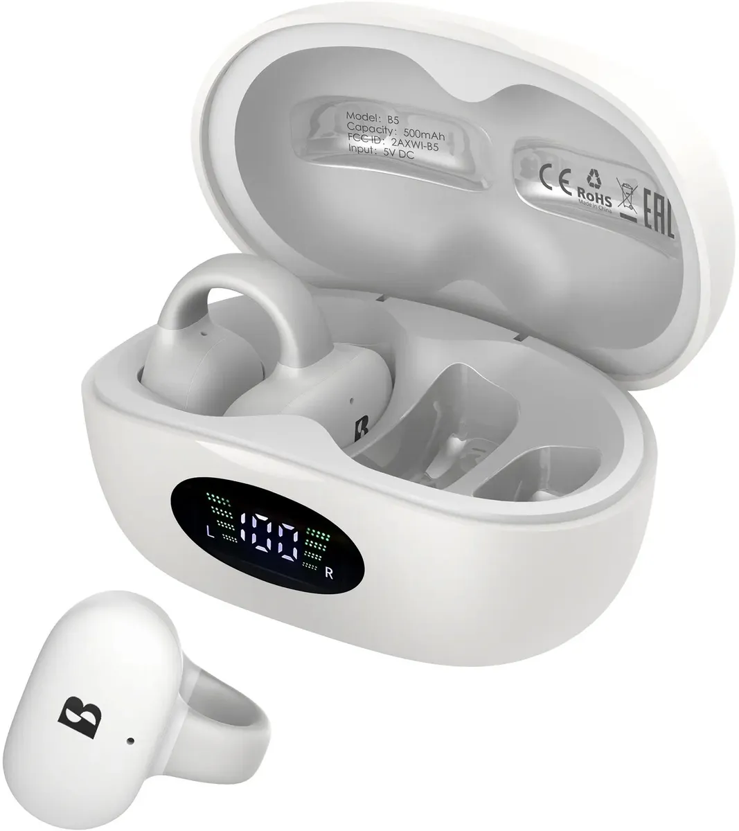 Bluetooth-гарнитура A4tech Biosong B5 TWS, цвет белый