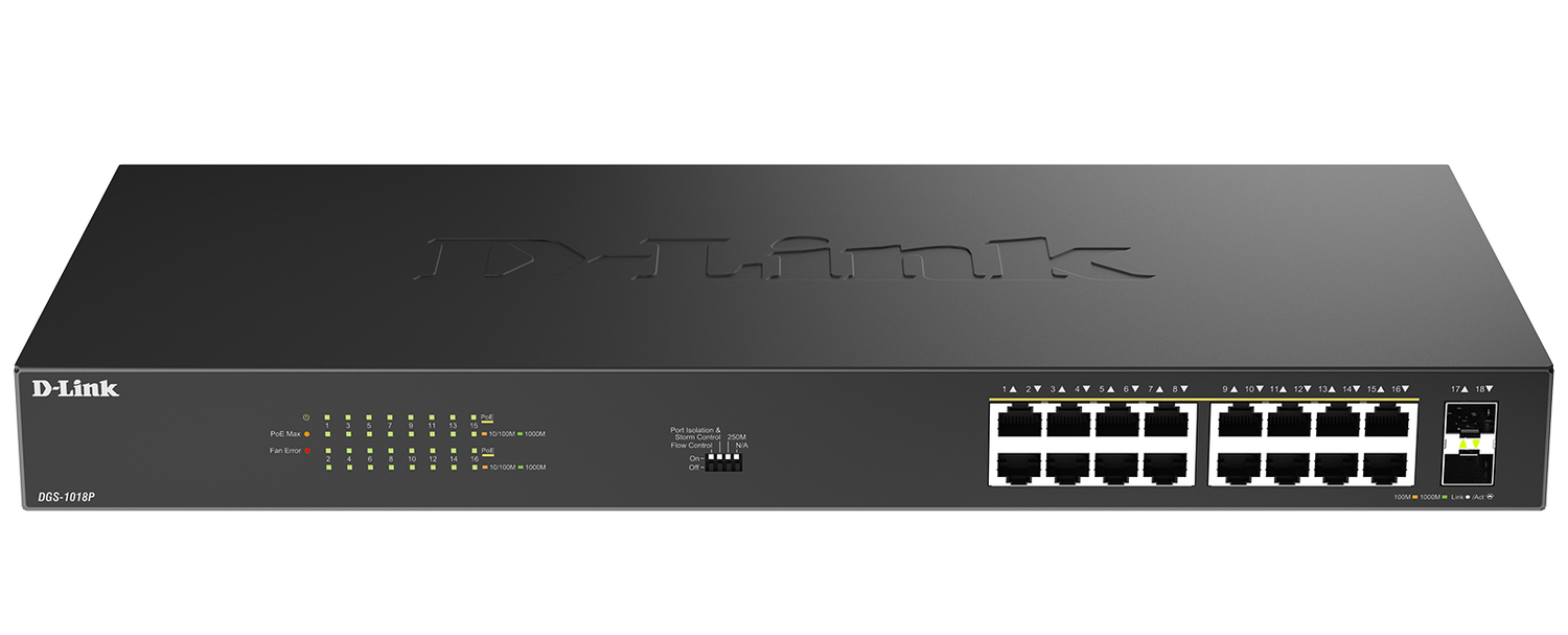 Коммутатор D-LINK DGS-1018P