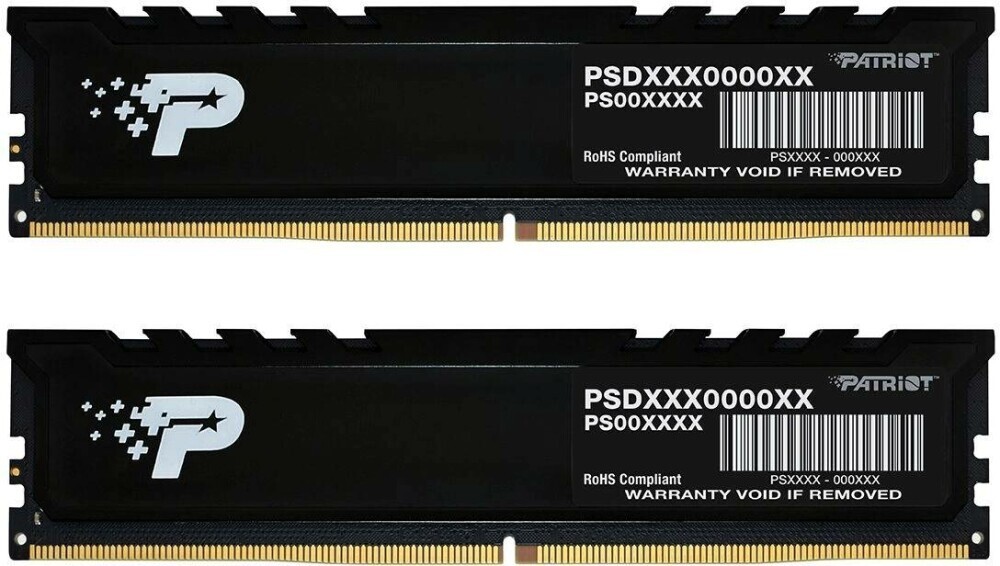 Оперативная память Patriot Signature Premium DDR5 4800МГц 2x8GB, PSP516G4800KH1