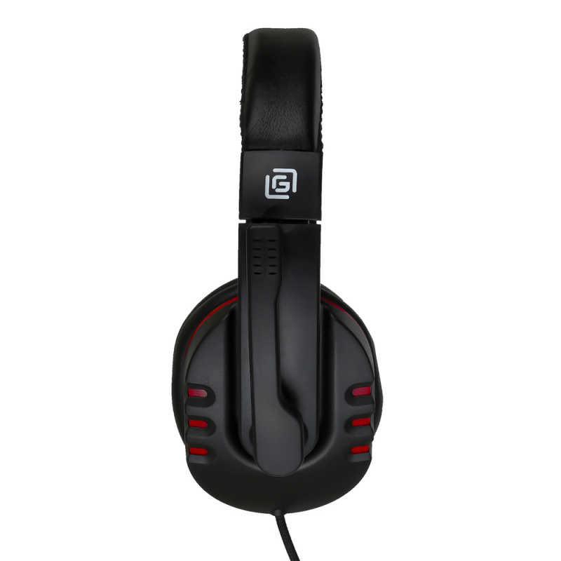 Наушники Oklick HS-L380G ABADDON, цвет красный/черный