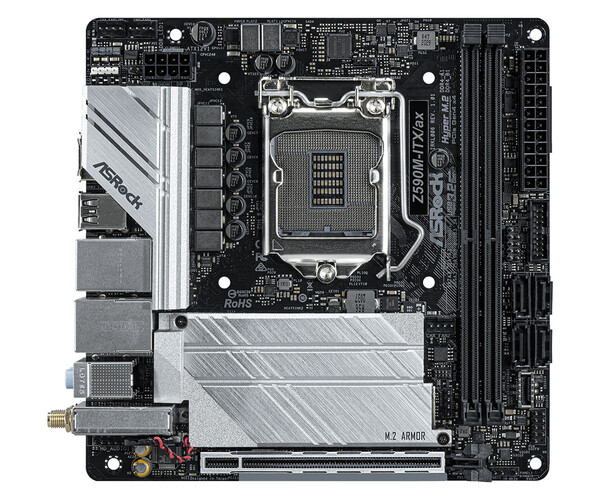 

Материнская плата ASRock LGA1200 Intel Z590 Z590M-ITX/AX