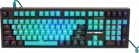 Клавиатура Raskat Клавиатура KM002-GREEN, цвет темно-серый