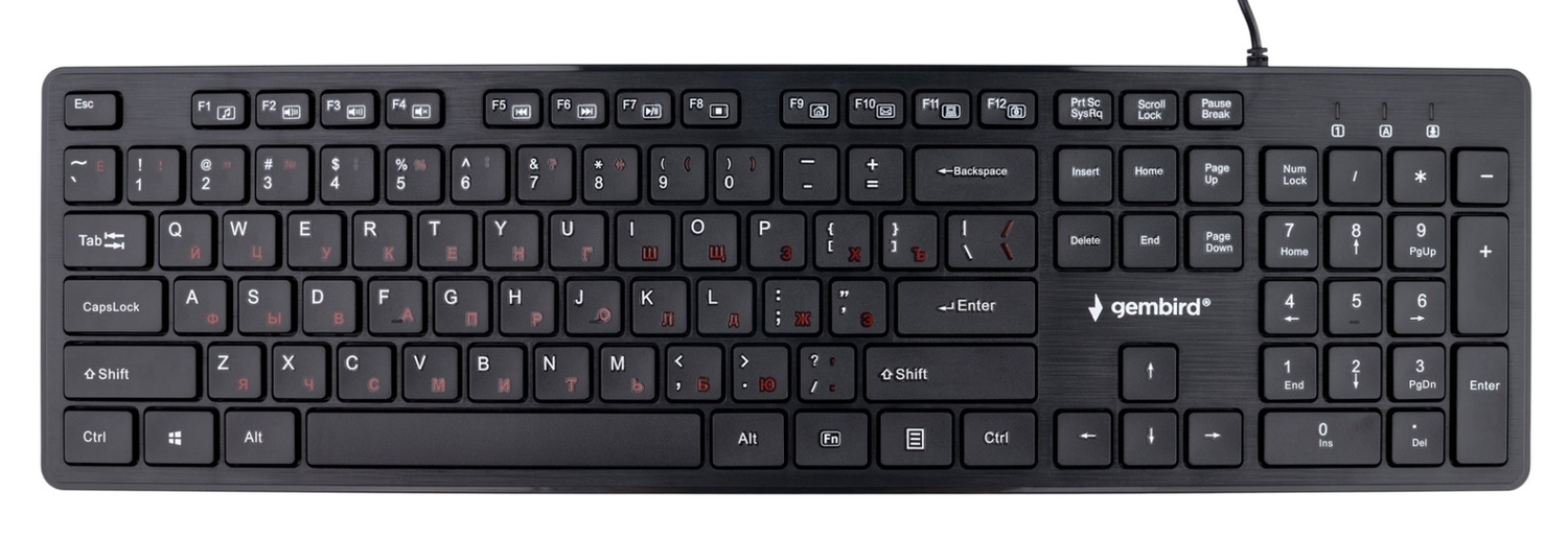 Клавиатура+мышь Gembird Комплект клавиатура и мышь KBS-9050, цвет черный