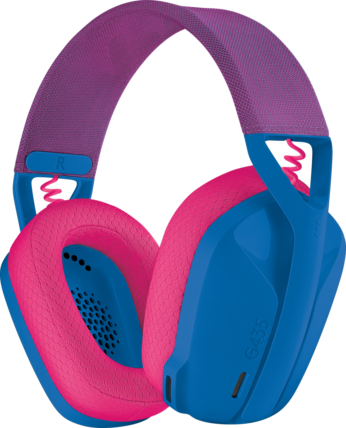 Bluetooth-гарнитура Logitech G435, цвет голубой/розовый