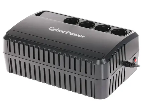 ИБП CyberPower BU1000E, Line-Interactive, 1000VA/600W, 4 Schuko розетки, Black, 0.4х0.3х0.3м., 7.8кг./ UPS Line-Interactive CyberPower BU1000E 1000VA/600W (4 EURO)