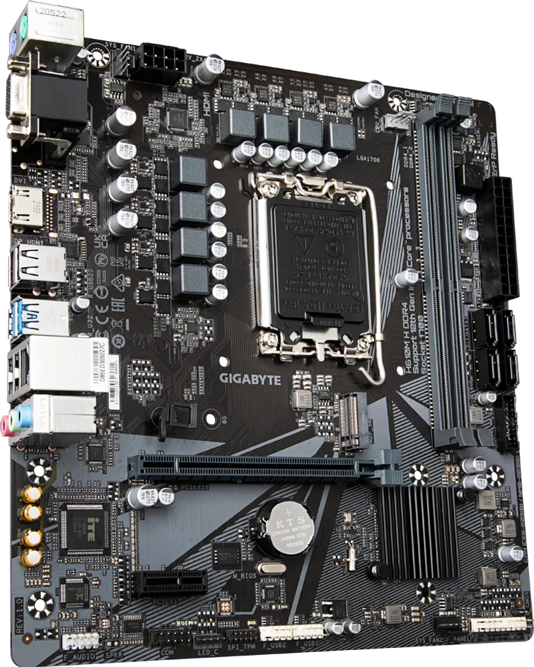 Материнская плата Gigabyte LGA 1700 Intel H610 H610M H DDR4