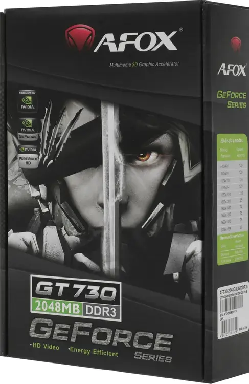 Видеокарта Afox GeForce GT 730 2 ΓБ Retail