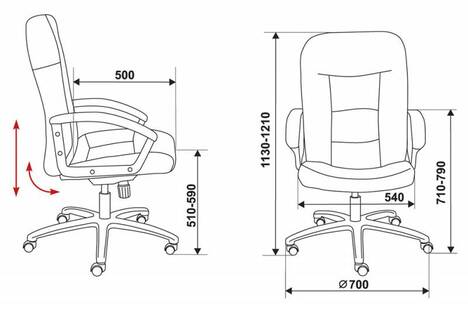 Кресло руководителя Бюрократ  T-9908AXSN