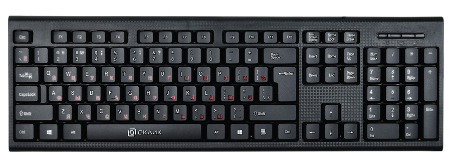 Клавиатура Oklick KeyBoard 120M 1083044, цвет черный