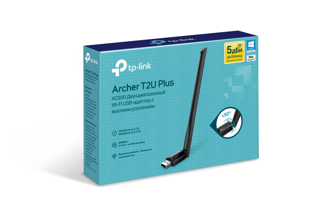 Адаптер Wi-Fi TP-LINK Archer T2U Plus