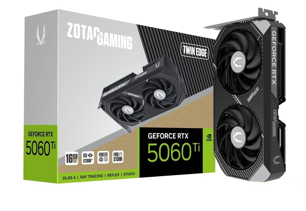 Видеокарта Zotac GeForce RTX 5060 Ti 16 ΓБ Retail