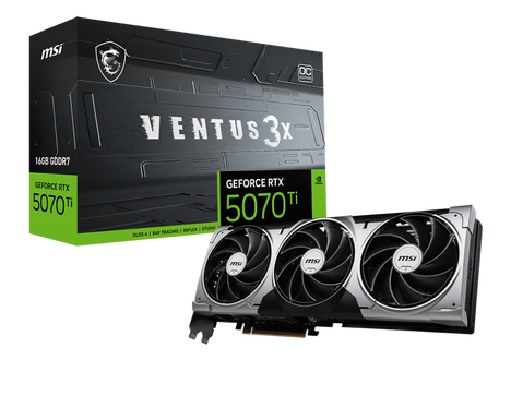 Видеокарта MSI GeForce RTX 5070 Ti 16 ΓБ Retail