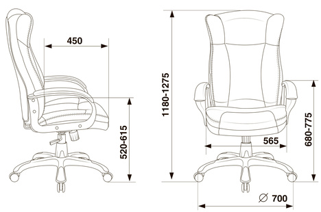 Кресло руководителя Бюрократ  CH-879N