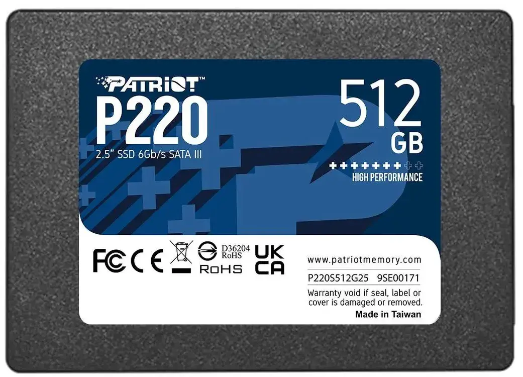 Внутренний твердотельный накопитель Patriot P220 512GB