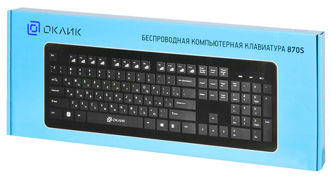 Клавиатура Oklick KeyBoard 870S 368218, цвет черный