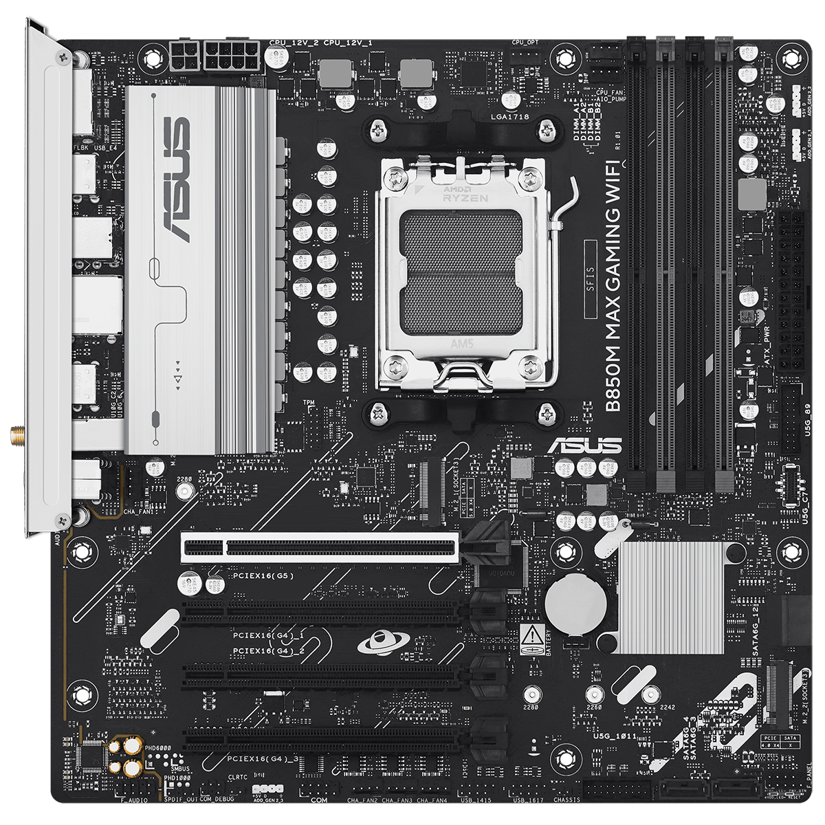 Материнская плата ASUS AMD B850 B850M MAX GAMING WIFI